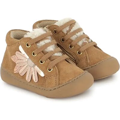 Baskets baby Shoo Pom Plum Flo Marron 25 Baskets baby Shoo Pom Plum Flo Marron 25