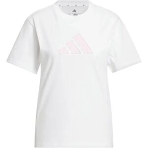 Dames-T-shirt adidas Gingham Blanc L Dames-T-shirt adidas Gingham Blanc L