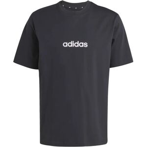 T-shirt van eenvoudige jersey adidas Essentials Linear Noir M T-shirt van eenvoudige jersey adidas Essentials Linear Noir M