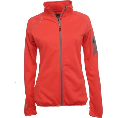 Dames shell fleece sweatshirt Peak Mountain Amano Oranje M Dames shell fleece sweatshirt Peak Mountain Amano Oranje M