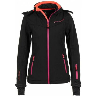 Dames softshell jas Peak Mountain Amara Zwart XL Dames softshell jas Peak Mountain Amara Zwart XL