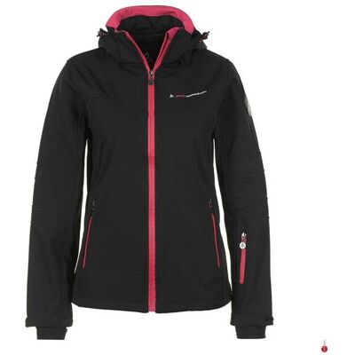 Dames softshell jas Peak Mountain Amaleak Zwart L Dames softshell jas Peak Mountain Amaleak Zwart L