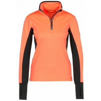 Dames shell fleece sweatshirt Peak Mountain Amalfi Rood XL Dames shell fleece sweatshirt Peak Mountain Amalfi Rood XL