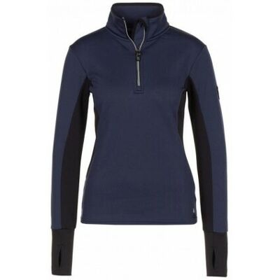 Dames shell fleece sweatshirt Peak Mountain Amalfi Blauw L Dames shell fleece sweatshirt Peak Mountain Amalfi Blauw L