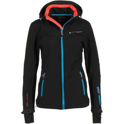 Dames softshell jas Peak Mountain Amara Zwart XL Dames softshell jas Peak Mountain Amara Zwart XL