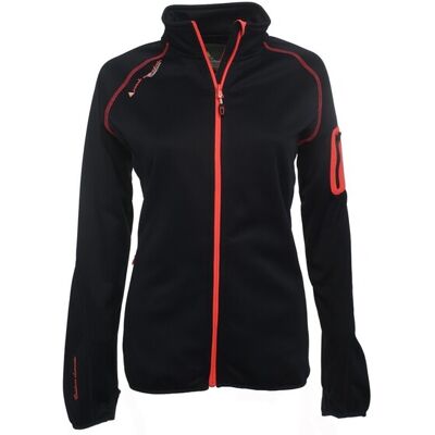 Dames shell fleece sweatshirt Peak Mountain Amano Zwart XL Dames shell fleece sweatshirt Peak Mountain Amano Zwart XL