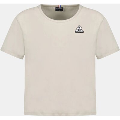 Dames-T-shirt Le Coq Sportif Contemporain SP N°1 Beige XS Dames-T-shirt Le Coq Sportif Contemporain SP N°1 Beige XS