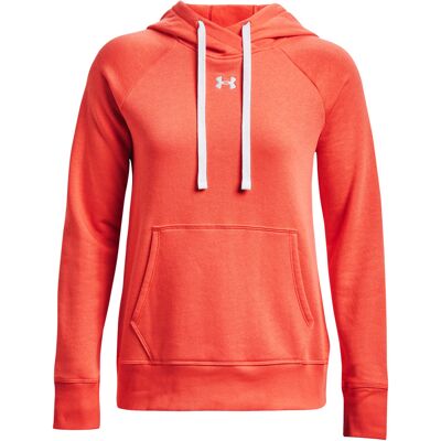 Under Armour Rival Fleece HB Hoodie - Oranje - Dameshoodie Under Armour Rival Fleece HB Hoodie - Oranje - Dameshoodie