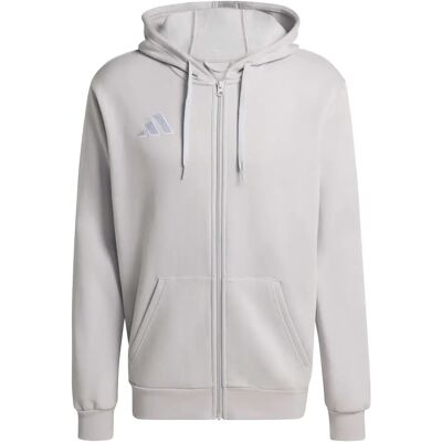 Hooded sweatshirt met rits adidas Entrada 26 Gris 3XL Hooded sweatshirt met rits adidas Entrada 26 Gris 3XL