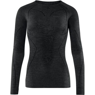 Falke Wool-Tech Lange Mouw Onderlaag - Zwart XS Falke Wool-Tech Lange Mouw Onderlaag - Zwart XS