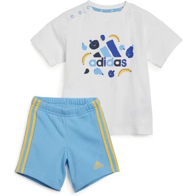 Baby t-shirt en shorts met opdruk adidas Essentials Blanc 3/6 mois Baby t-shirt en shorts met opdruk adidas Essentials Blanc 3/6 mois
