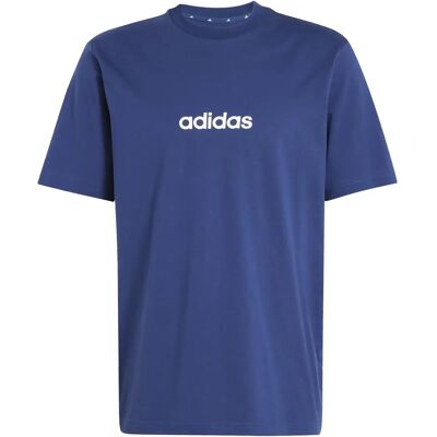 T-shirt van eenvoudige jersey adidas Essentials Linear Bleu M T-shirt van eenvoudige jersey adidas Essentials Linear Bleu M