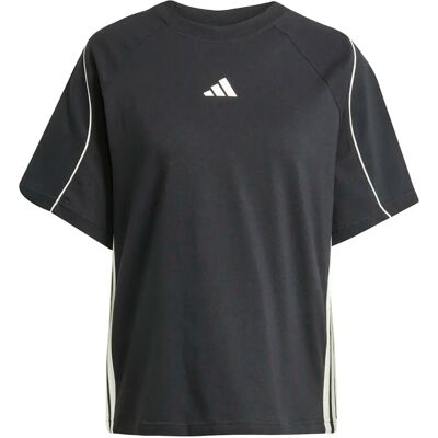 Dames-T-shirt adidas Stadium 3 Stripes Noir L Dames-T-shirt adidas Stadium 3 Stripes Noir L
