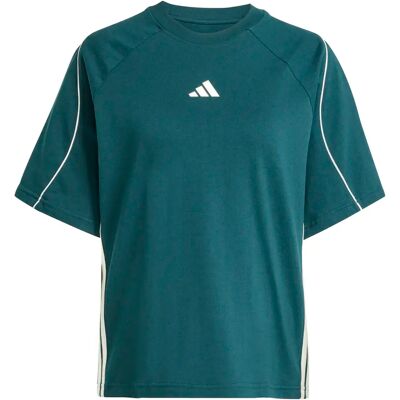 Dames-T-shirt adidas Stadium 3 Stripes Vert M Dames-T-shirt adidas Stadium 3 Stripes Vert M