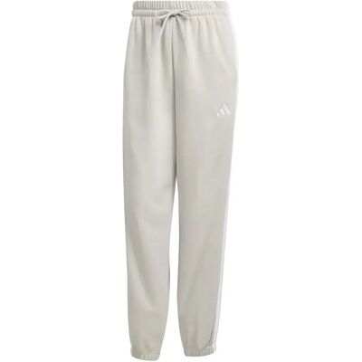 Dames losse joggingbroek adidas Essentials 3-Stripes Fleece Beige XL Dames losse joggingbroek adidas Essentials 3-Stripes Fleece Beige XL
