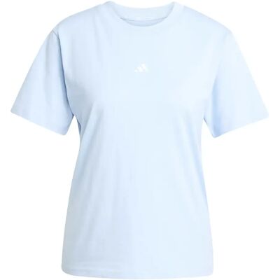 Katoenen dames-T-shirt adidas Essentials Small Logo Bleu L Katoenen dames-T-shirt adidas Essentials Small Logo Bleu L