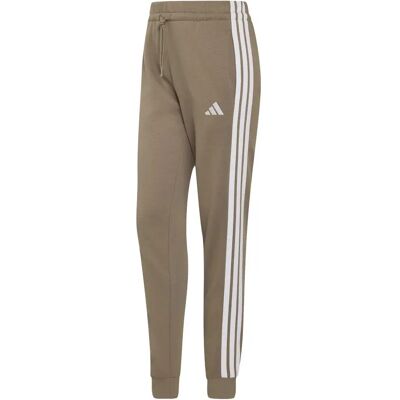 Dames slim fit joggingshort adidas Essentials 3-Stripes Fleece Beige S Dames slim fit joggingshort adidas Essentials 3-Stripes Fleece Beige S