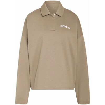 Dames sweatshirt adidas Essentials Linear Fleece Beige L Dames sweatshirt adidas Essentials Linear Fleece Beige L