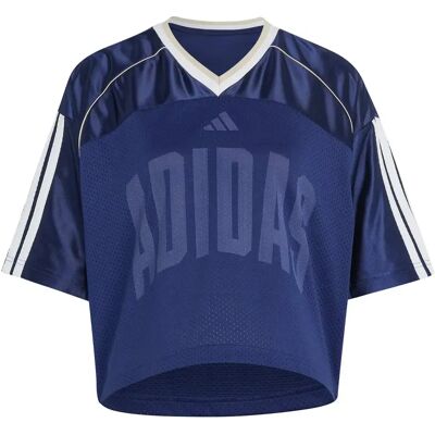 Gebreid dames-T-shirt adidas Stadium Bleu L Gebreid dames-T-shirt adidas Stadium Bleu L