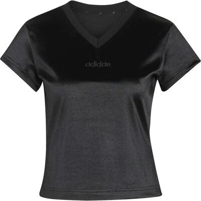 Satin T-shirt voor dames adidas Seasonal Essentials Noir S Satin T-shirt voor dames adidas Seasonal Essentials Noir S