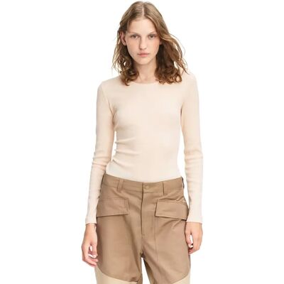 Dames-T-shirt met lange mouwen Aigle AIW25WTSH002 Beige XS Dames-T-shirt met lange mouwen Aigle AIW25WTSH002 Beige XS