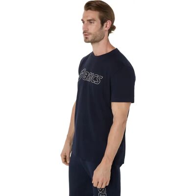 T-shirt Asics Logo Bleu L T-shirt Asics Logo Bleu L