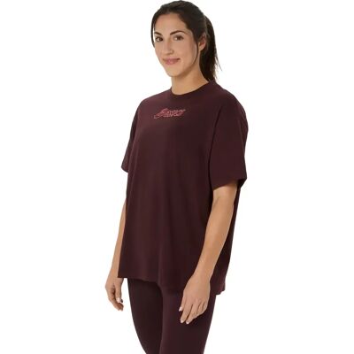 Dames-T-shirt Asics Logo Rouge XL Dames-T-shirt Asics Logo Rouge XL