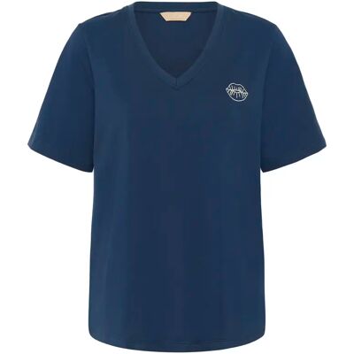 Dames-T-shirt CULTURE Liba Gith Bleu 2XL Dames-T-shirt CULTURE Liba Gith Bleu 2XL