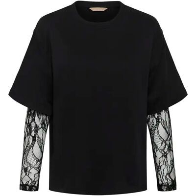 Dames-T-shirt CULTURE Colum Noir 2XL Dames-T-shirt CULTURE Colum Noir 2XL