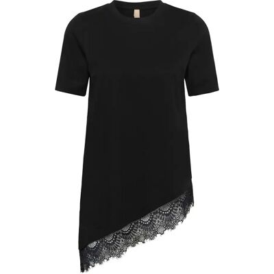 Dames-T-shirt CULTURE Vena Noir 2XL Dames-T-shirt CULTURE Vena Noir 2XL