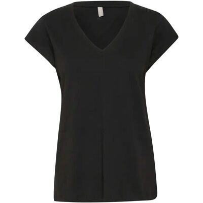 Dames-T-shirt CULTURE Biana Noir 2XL Dames-T-shirt CULTURE Biana Noir 2XL