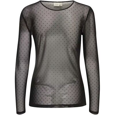 Dames-T-shirt met lange mouwen fransa Deta 1 Noir 2XL Dames-T-shirt met lange mouwen fransa Deta 1 Noir 2XL