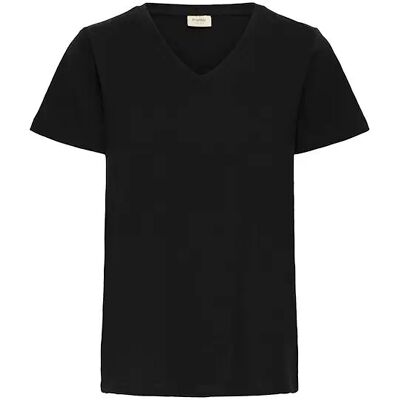 Dames schouder T-shirt fransa Noir 2XL Dames schouder T-shirt fransa Noir 2XL
