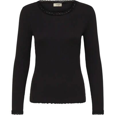 Dames-T-shirt fransa FRHizamond 34 Noir 3XL Dames-T-shirt fransa FRHizamond 34 Noir 3XL