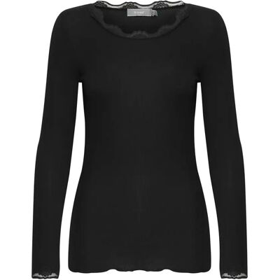 Dames-T-shirt met lange mouwen fransa Hizamond 2 Noir 2XL Dames-T-shirt met lange mouwen fransa Hizamond 2 Noir 2XL