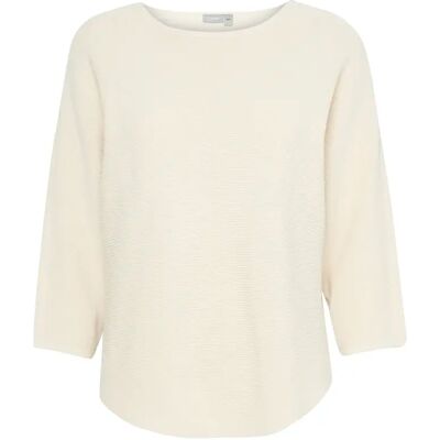 Dames-T-shirt fransa Sinja 1 Beige 2XL Dames-T-shirt fransa Sinja 1 Beige 2XL