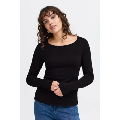 Dames-T-shirt met lange mouwen fransa Kasic 1 Noir XL Dames-T-shirt met lange mouwen fransa Kasic 1 Noir XL