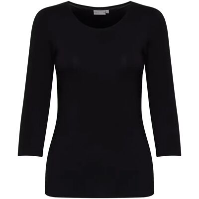 Dames-T-shirt fransa Kiksen 2 Noir 2XL Dames-T-shirt fransa Kiksen 2 Noir 2XL