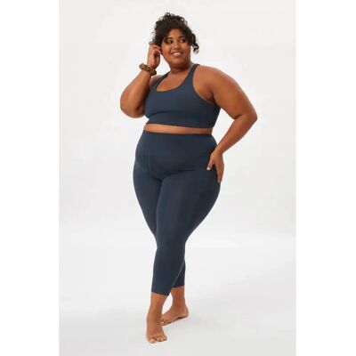 Girlfriend Collective XS Blauw Compressie Hoge Taille Legging Girlfriend Collective XS Blauw Compressie Hoge Taille Legging
