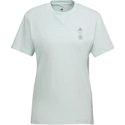 Adidas Dames-T-shirt Allemagne Travel Euro Féminin 2022 Bleu L Adidas Dames-T-shirt Allemagne Travel Euro Féminin 2022 Bleu L