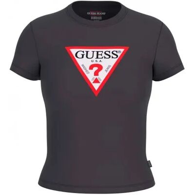 Slank T-shirt voor dames Guess Iconic Noir 2XL Slank T-shirt voor dames Guess Iconic Noir 2XL