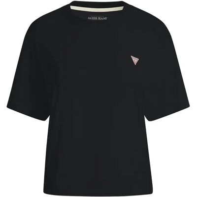 Dames-T-shirt Guess Boxy Noir S Dames-T-shirt Guess Boxy Noir S