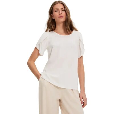 Dames-T-shirt Moodo L-KO-4916 Blanc 2XL Dames-T-shirt Moodo L-KO-4916 Blanc 2XL