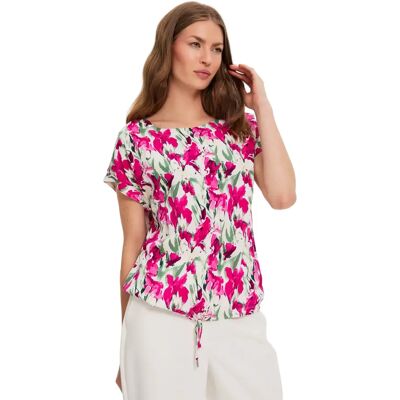 Dames-T-shirt Moodo L-KO-4920 Rose 38 Dames-T-shirt Moodo L-KO-4920 Rose 38