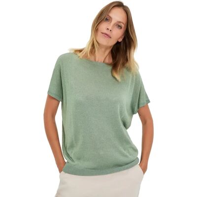 Dames-T-shirt Moodo L-SW-4903 Vert M Dames-T-shirt Moodo L-SW-4903 Vert M