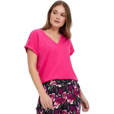 Dames-T-shirt Moodo L-TS-4909 Rose 2XL Dames-T-shirt Moodo L-TS-4909 Rose 2XL