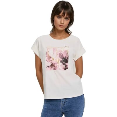 Dames-T-shirt Moodo L-TS-4917 Beige 38 Dames-T-shirt Moodo L-TS-4917 Beige 38