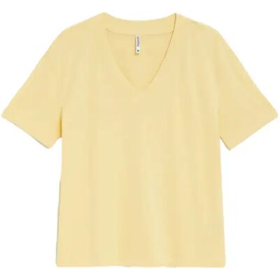 Dames-T-shirt Moodo L-TS-4950 Jaune 2XL Dames-T-shirt Moodo L-TS-4950 Jaune 2XL