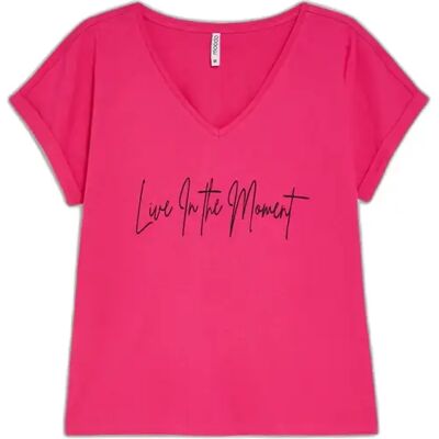 Dames-T-shirt Moodo L-TS-4958 Rose 2XL Dames-T-shirt Moodo L-TS-4958 Rose 2XL