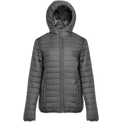 Lichte gewatteerde jas met capuchon voor dames Pen Duick Pacifique Gris 2XL Lichte gewatteerde jas met capuchon voor dames Pen Duick Pacifique Gris 2XL